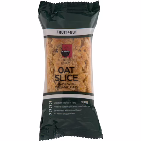 ALL NATURAL BAKERY FRUIT AND NUT OAT SLICES