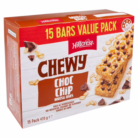 Muesli Bars Chewy Choc Chip 15 Pack 470g